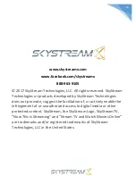 Preview for 22 page of SkyStream TWO User Manual