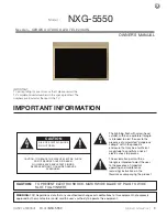 Preview for 5 page of Skyvue NXG-5550 Owner'S Manual