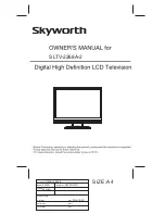 Skyworth SLTV-2268A Owner'S Manual preview