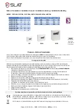 SLAT AXS2 12V 2A Installation Manual preview