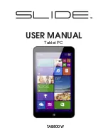 SLIDE TAB800W User Manual preview