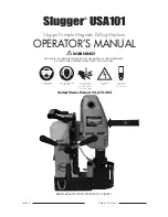 Slugger USA101 Operator'S Manual preview