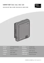 SMA SB3.0-1AV-40 Quick Reference Manual preview