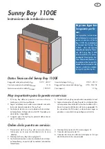 Preview for 21 page of SMA Sunny Boy 1100E Quick Installation Manual