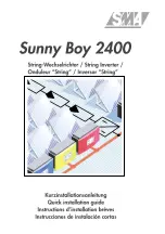 SMA Sunny Boy 2400 Quick Installation Manual preview