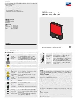 SMA SUNNY BOY 2500TL Single Tracker User Manual preview