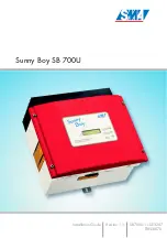 SMA Sunny Boy SB 700U Installation Manual preview