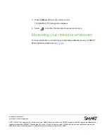 Preview for 10 page of Smart Technologies SMART UF75 Maintenance Instructions Manual