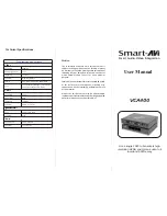 SmartAVI VCA400 User Manual preview