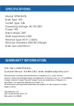 Preview for 3 page of SMARTPOINT SPSBW-FB User Manual