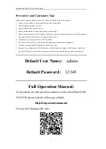 Preview for 3 page of Smartwatch H20SWTVIR16 Quick Manual