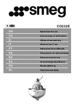 Preview for 1 page of Smeg CO232E Instructions For Use Manual