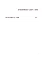 Smeg Integrated Washer WDI16BA Instruction Manual preview