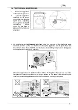 Preview for 9 page of Smeg LSTA127 Instruction Manual