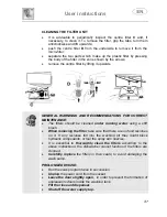 Preview for 39 page of Smeg LVS145FX Instruction Manual