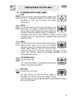 Preview for 19 page of Smeg Oven SCA112XP2 Instruction Manual