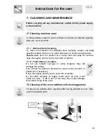 Preview for 20 page of Smeg Oven SE598X Instruction Manual