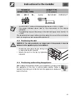 Preview for 39 page of Smeg Oven Instructions For Use Manual