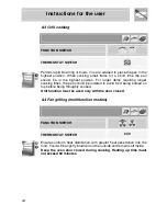 Preview for 20 page of Smeg SA704X-6 Manual