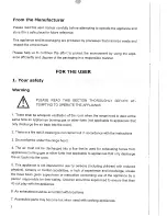 Preview for 3 page of Smeg SA940CXA User'S Manual For Operation And Installation