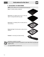 Preview for 8 page of Smeg SAP306 Instructions For The User