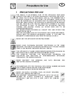 Preview for 3 page of Smeg SC45VK Instructions For Use Manual