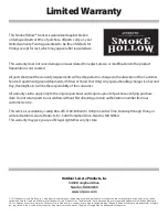 Preview for 28 page of Smoke hollow D4015B Assembly, Care & Use Manual