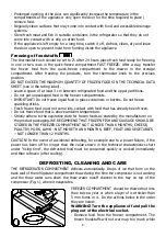 Preview for 9 page of SNAIGE RF27SM Instructions For Use Manual