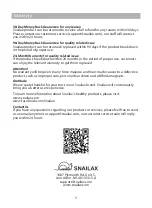 Preview for 10 page of Snailax SL-451 Use & Care Manual