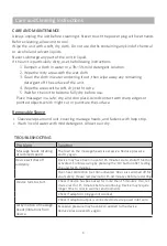 Preview for 6 page of Snailax SL-632NC Use & Care Manual