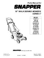 Snapper 19307T-2 Parts Manual preview