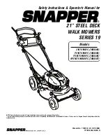 Snapper 2167519BFC, P2167519BFC, P2187 Operator'S Manual preview