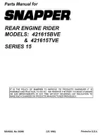 Preview for 36 page of Snapper 421615BVE Parts Manual