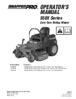 Snapper 5900683, 5900709, 5900734 Operator'S Manual preview