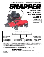 Preview for 1 page of Snapper CZT19480KWV, CZT19481KWV, HZT2 Safety Instructions & Operator'S Manual