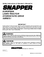 Preview for 40 page of Snapper ELT150H33IBV Safety Instructions & Operator'S Manual