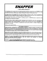 Preview for 41 page of Snapper LT120G30DB Safety Instructions & Operator'S Manual