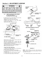 Preview for 27 page of Snapper LT160H42GBV, 2LT160H42GBV2, LT Safety Instructions & Operator'S Manual