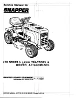 Preview for 54 page of Snapper LTD Series Service Manual