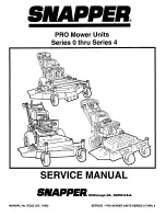 Snapper Series 0 thru Series 4 Service Manual preview