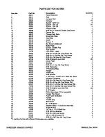 Preview for 3 page of Snapper SG 5000 Parts Manual