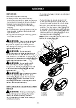 Preview for 8 page of Snapper SP60V Instruction Manual