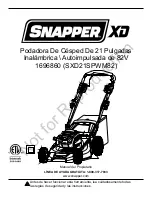 Preview for 57 page of Snapper SXD21SPWM82 Owner'S Manual