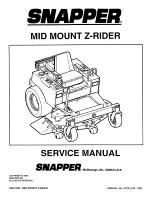 Snapper Z-Rider 07224 Service Manual preview