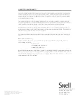 Preview for 9 page of Snell Premier Basis 300 Owner'S Manual