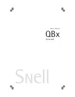 Snell QBx Surround Owner'S Manual preview