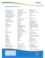 Preview for 2 page of Snom M9 Specifications