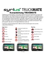 Preview for 31 page of Snooper Syrius Truckmate S2000 Quick Start Manual