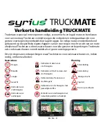 Preview for 83 page of Snooper Syrius Truckmate S2000 Quick Start Manual