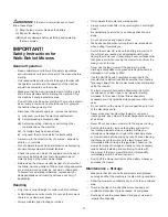 Preview for 3 page of SNOWJOE Sunjoe iON16LM-RM Operator'S Manual